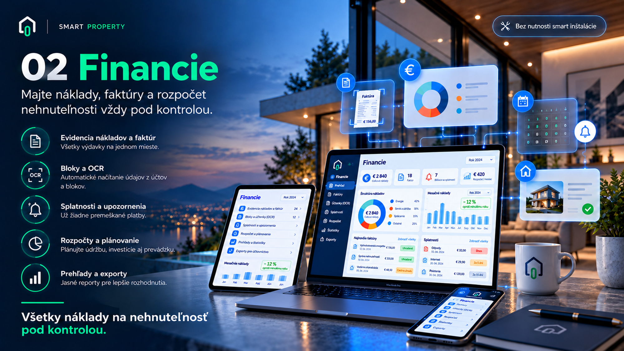 Financie Smart Property – prezentačný vizuál